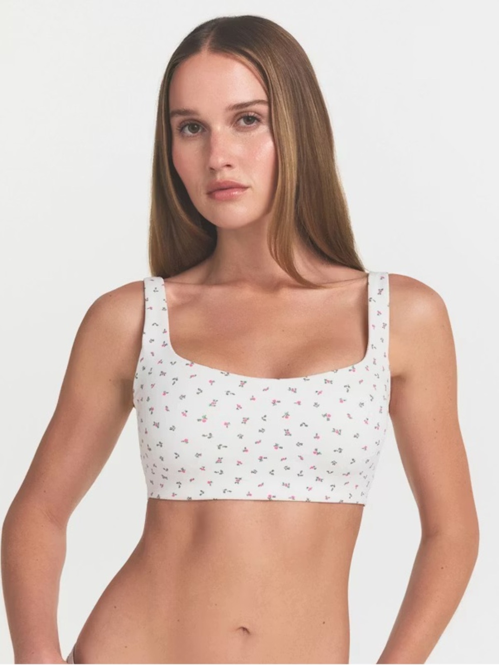 Skims x Nike Printed Scoop Bra Daisy Floral